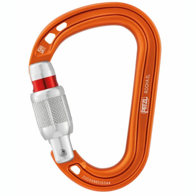 petzl rocha arancione